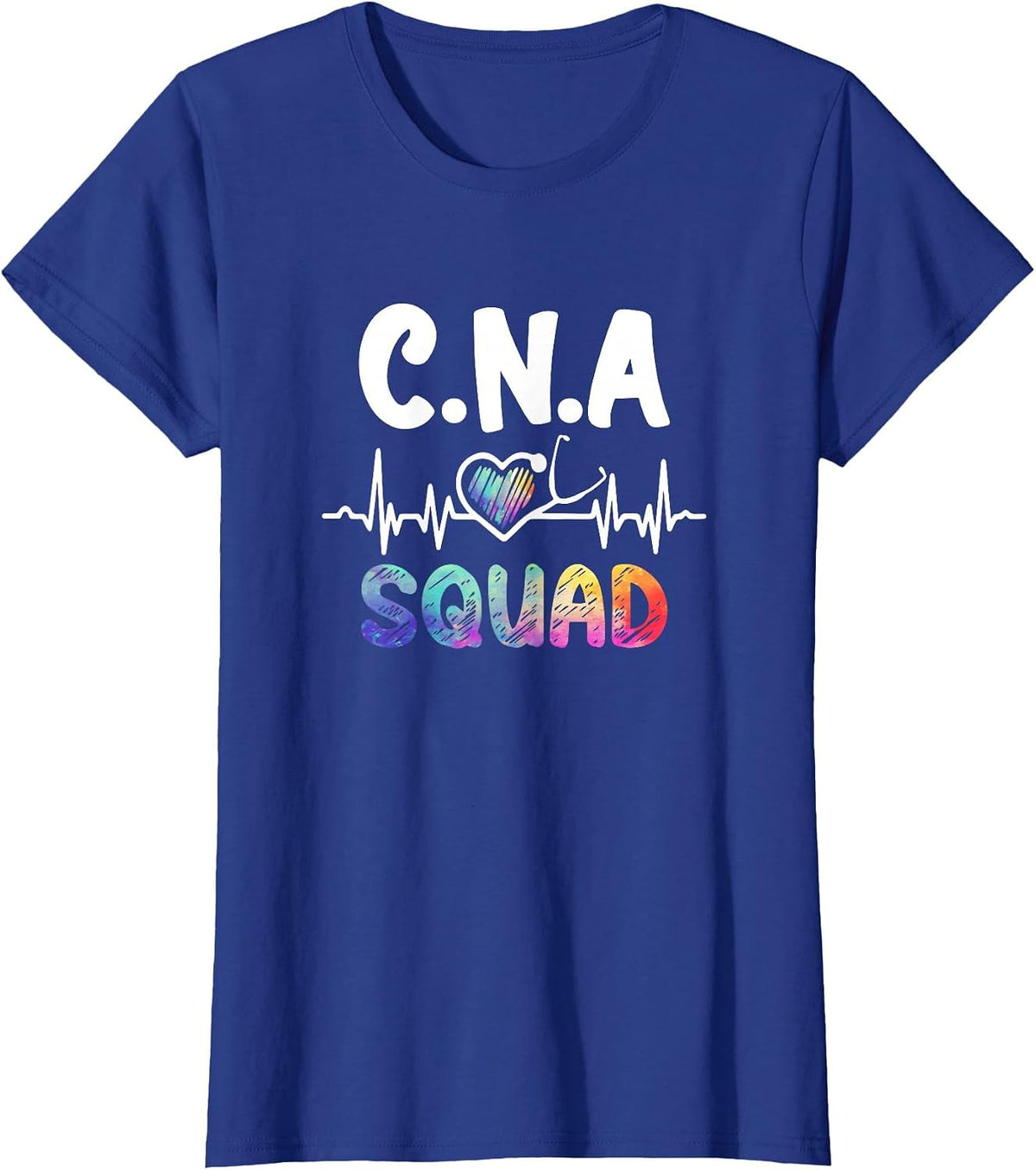 C.N.A Squad Certified Nursing Assistant Nurse Practitioner T-Shirt - Royal Blue