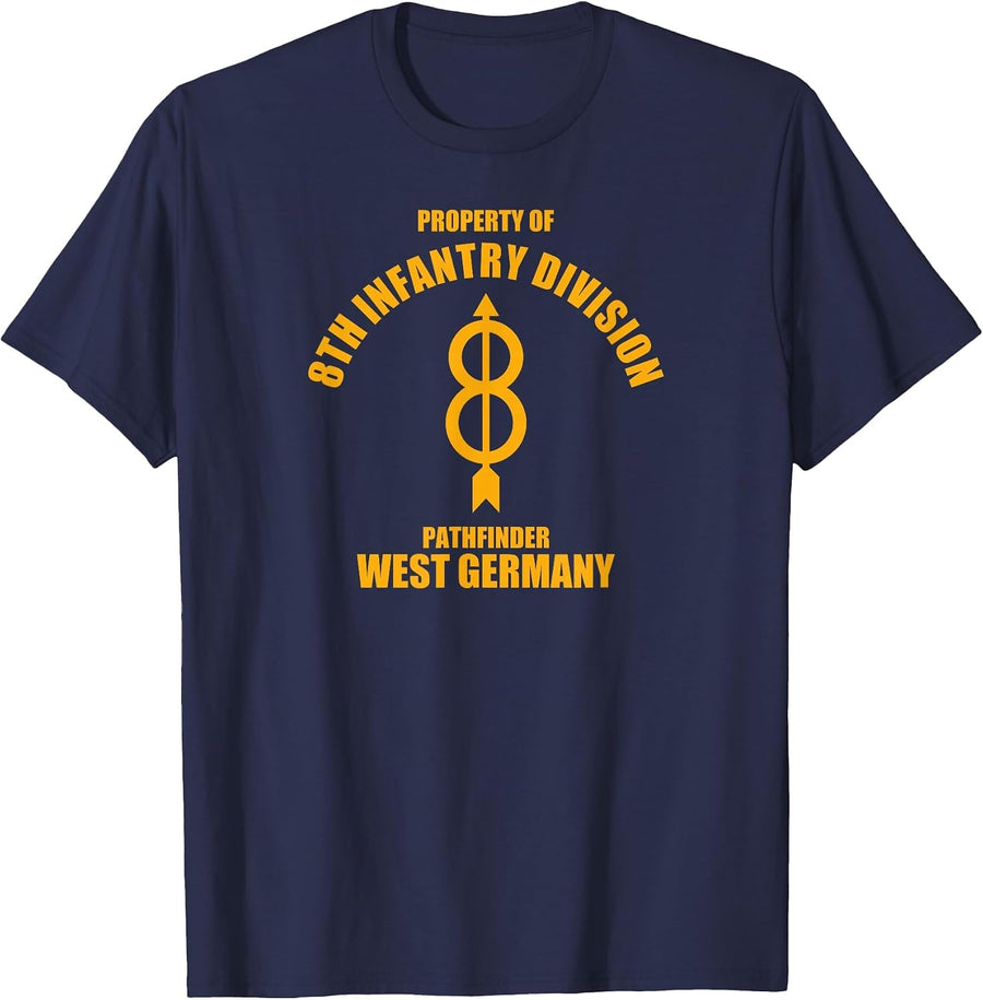 8th Infantry Division T-Shirt - Navy Blue