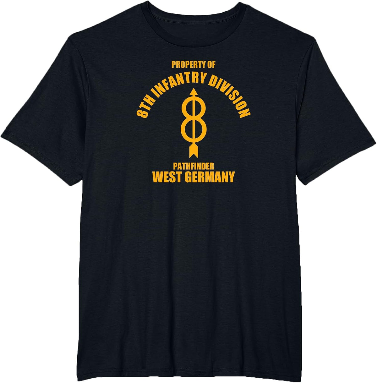 8th Infantry Division T-Shirt - Black
