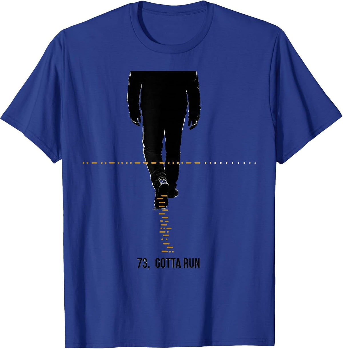 73 Gotta Run Funny Ham Radio Operator Hobbyist Humor T-Shirt - Royal Blue