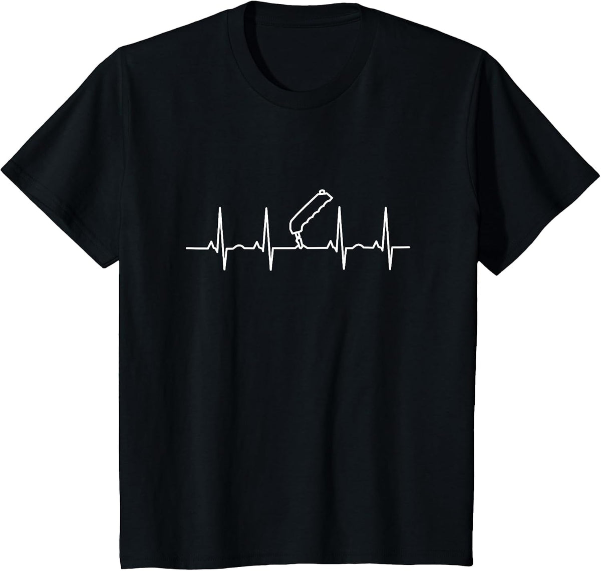 Stained Glass Artist Heartbeat T-Shirt - Black