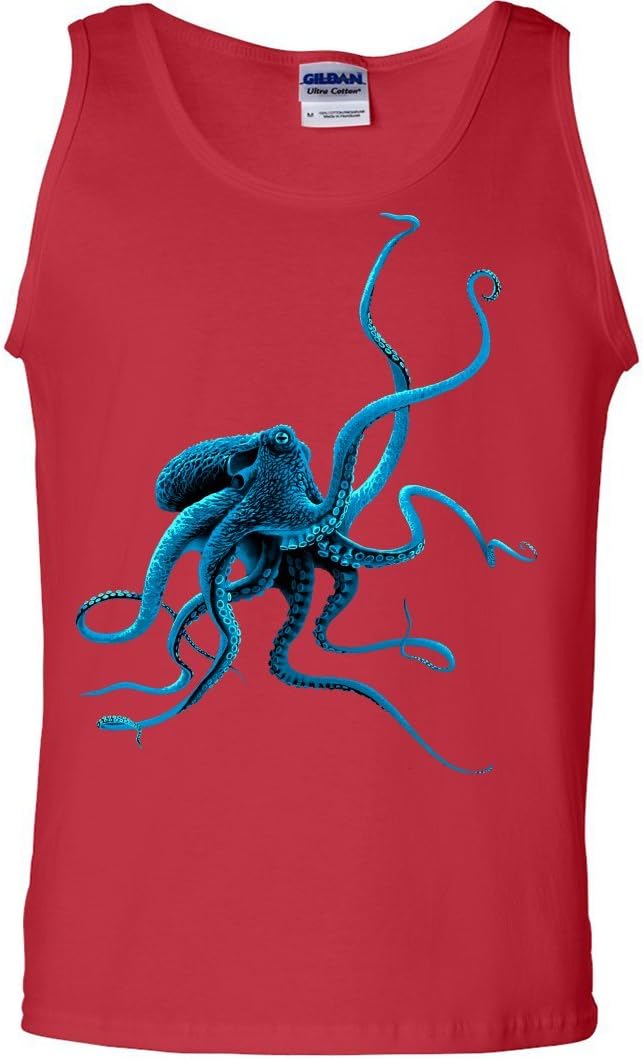 Dolphin Shirt Co Octopus Asst Colors Tank Top - Red