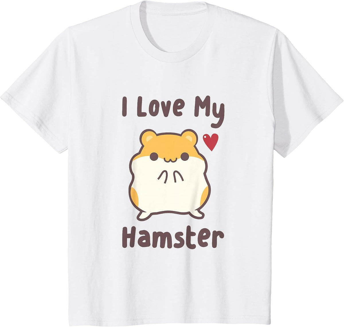 Hamube I Love My Hamster Cute Hammy T-Shirt T-Shirt - White