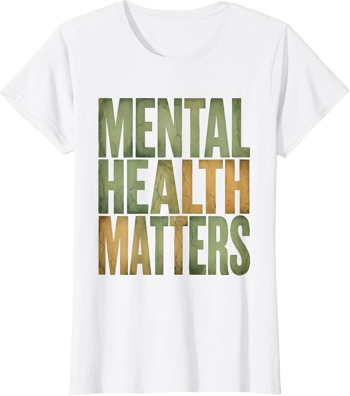 Mental Health Matters Awareness Design T-Shirt - White
