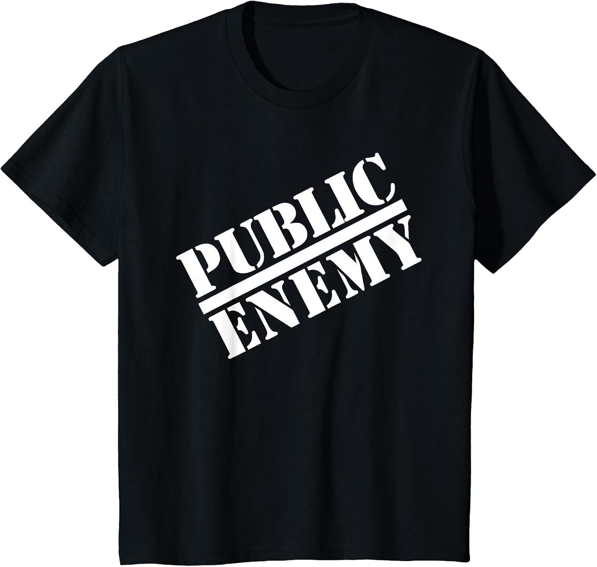 Public Enemy Official Big Logo T-Shirt - Black
