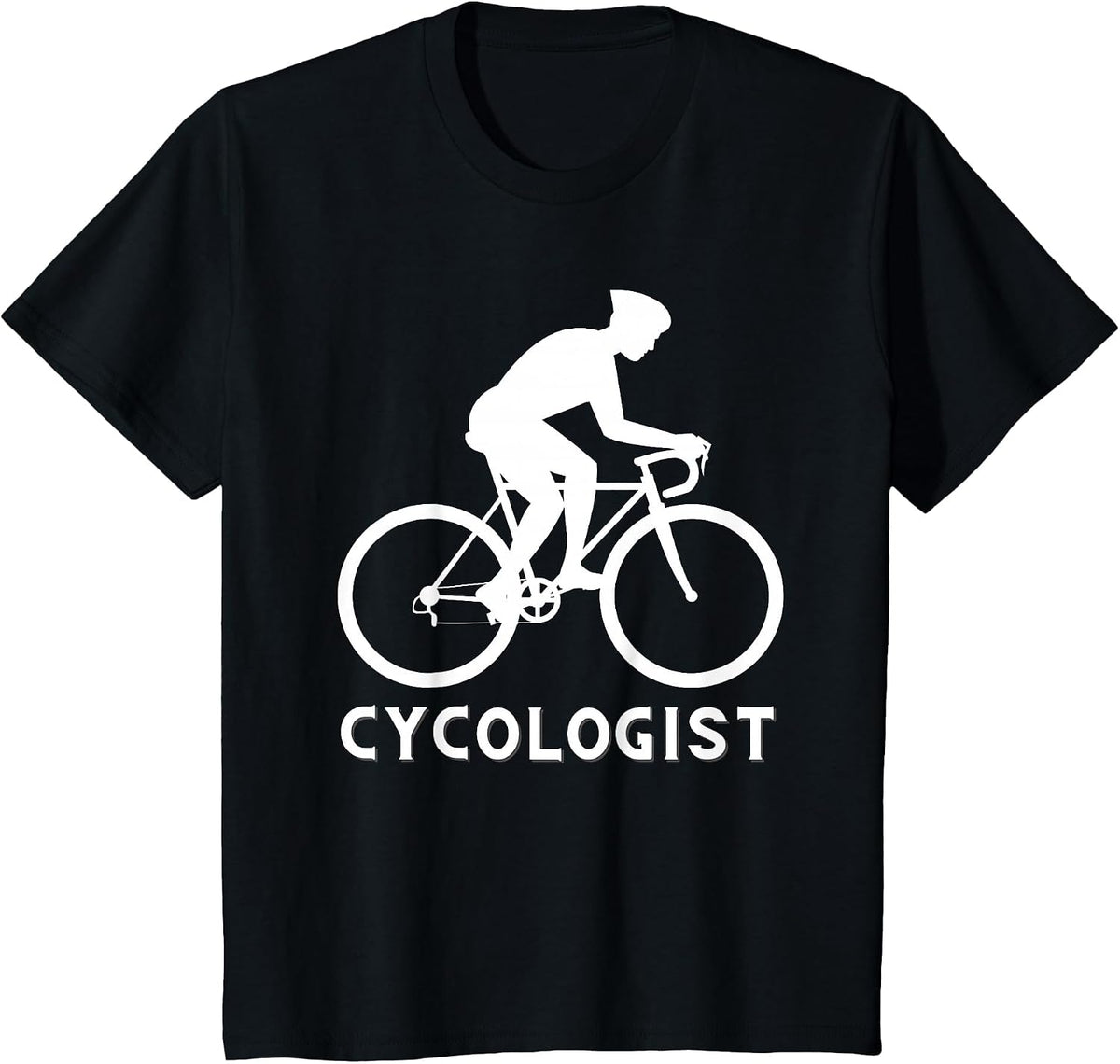 Cycologist - Funny Cycling Cyclist & Racing Bicycle T-Shirt - Black