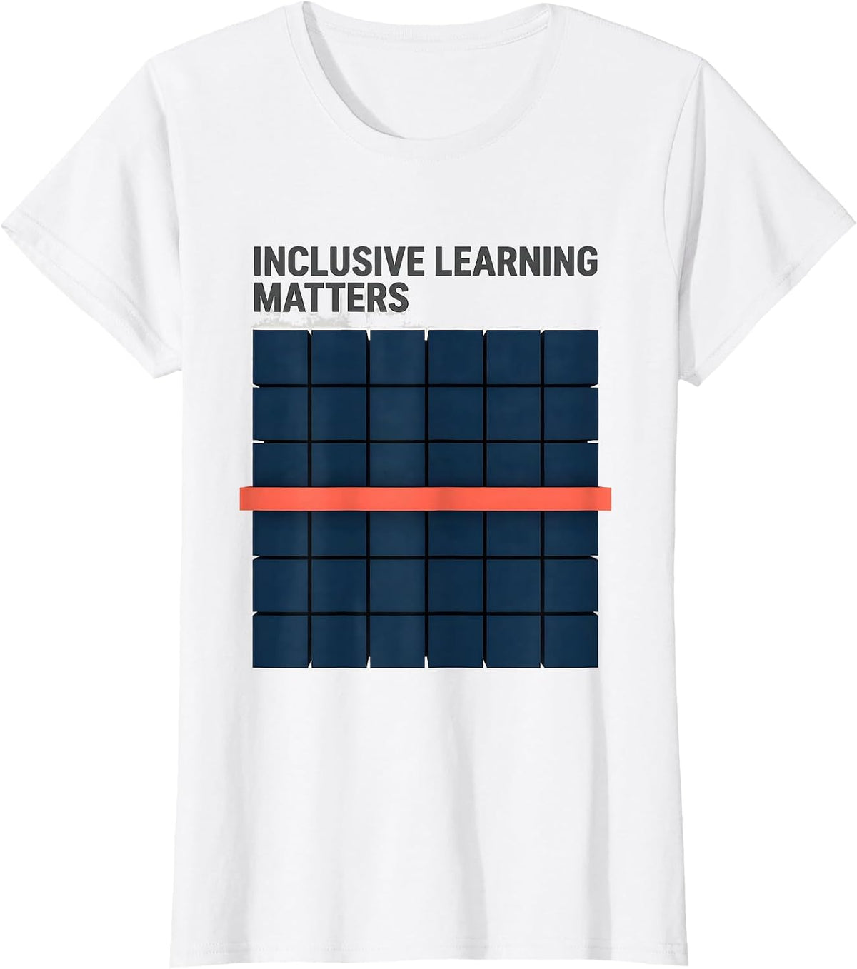 Inclusive Learning Matters Geometric Special Education T-Shirt - White