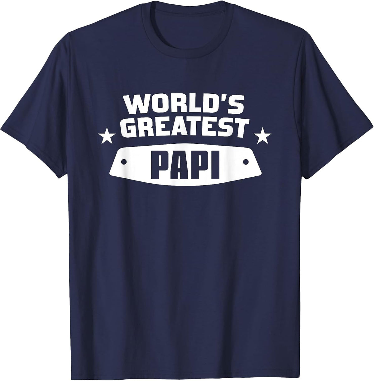 World's Greatest Papi Shirt - Dad T-Shirt - Navy Blue