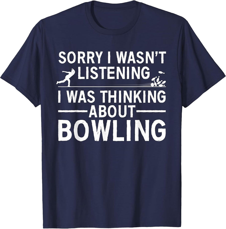 Cool Bowling for Men Women Bowler Spare Me Bowling League T-Shirt - Navy Blue