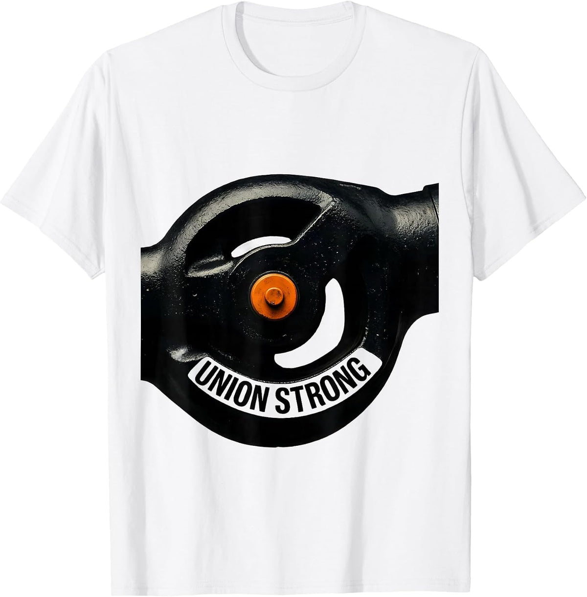 Men's Union Strong Skilled Trades Labor Worker Pride T-Shirt - White