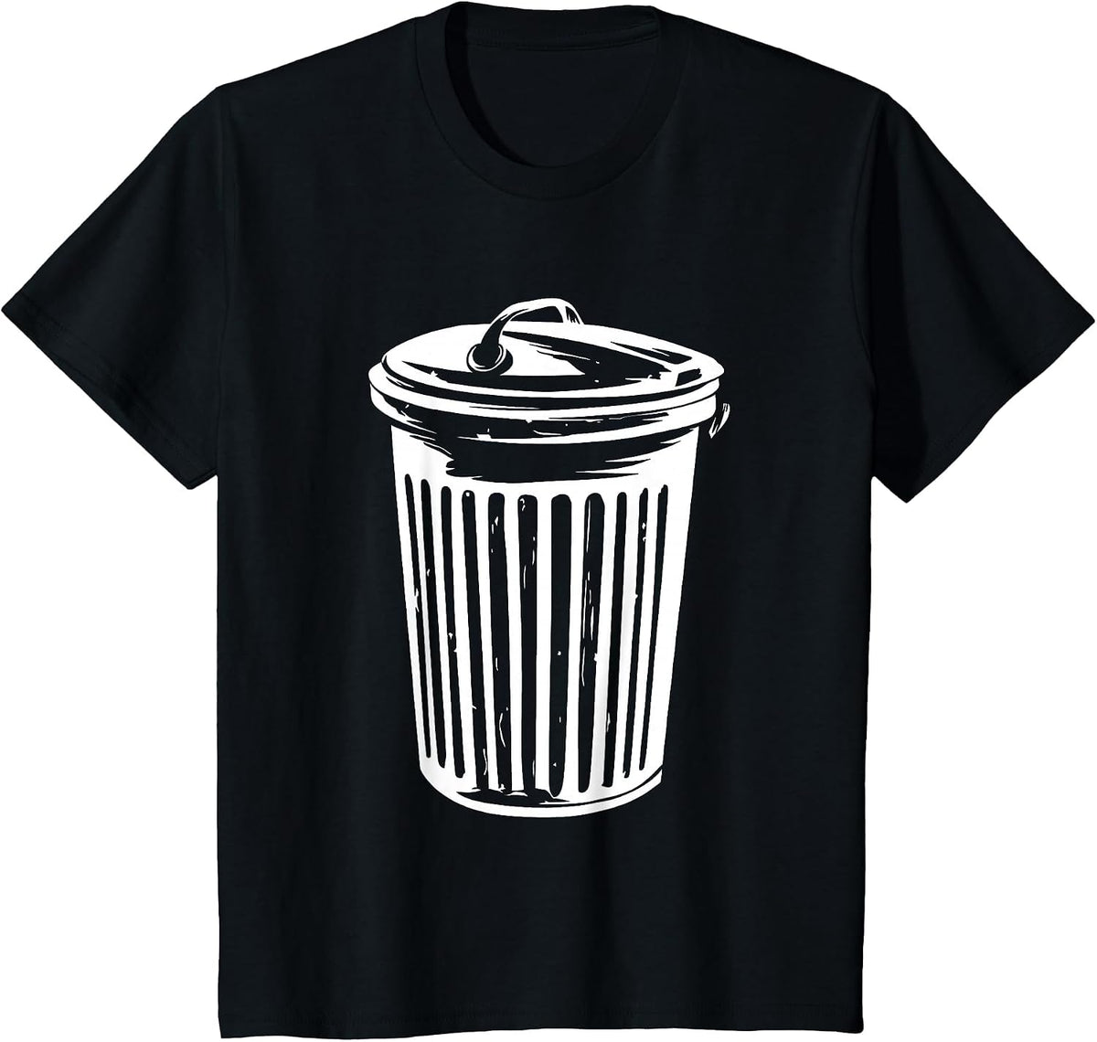 Trash Can Halloween Costume Garbage Can Trashcan Costume T-Shirt - Black