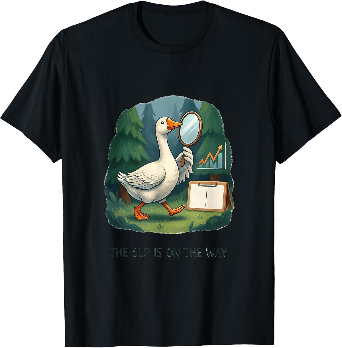 Men's The SLP Is On The Way Funny Special Education Teacher T-Shirt - Black