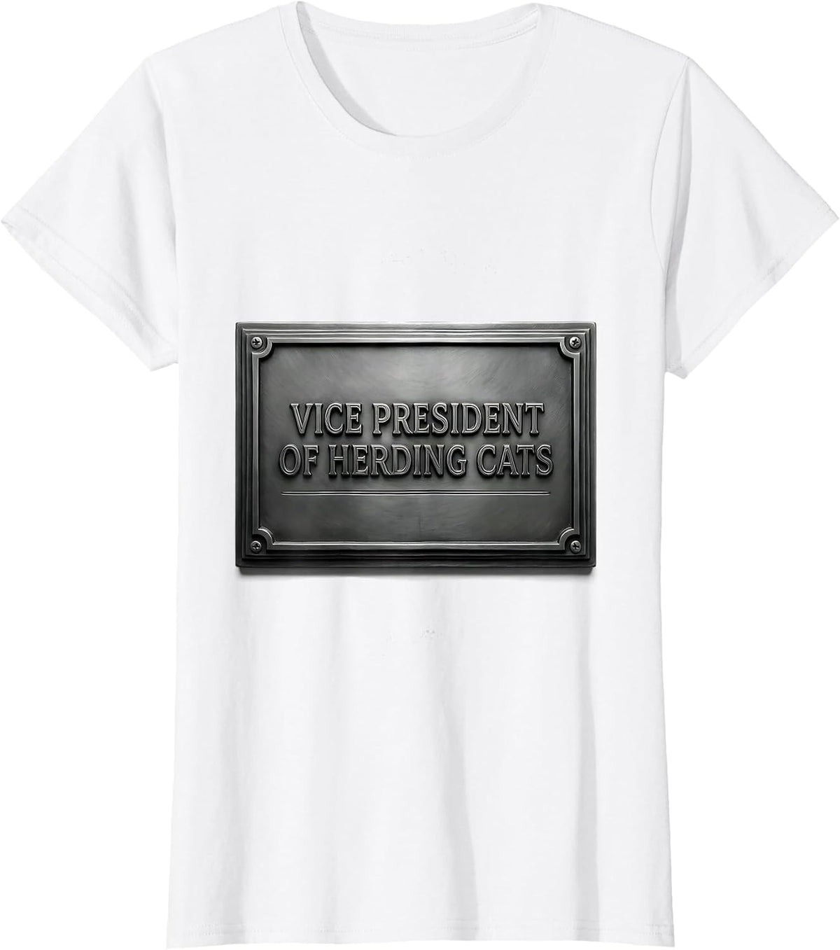 Women's Vice President Of Herding Cats Funny Boss Employee T-Shirt - White