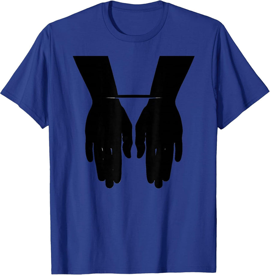 ASL Equal Sign Silhouette Sign Language Teacher Humor T-Shirt - Royal Blue