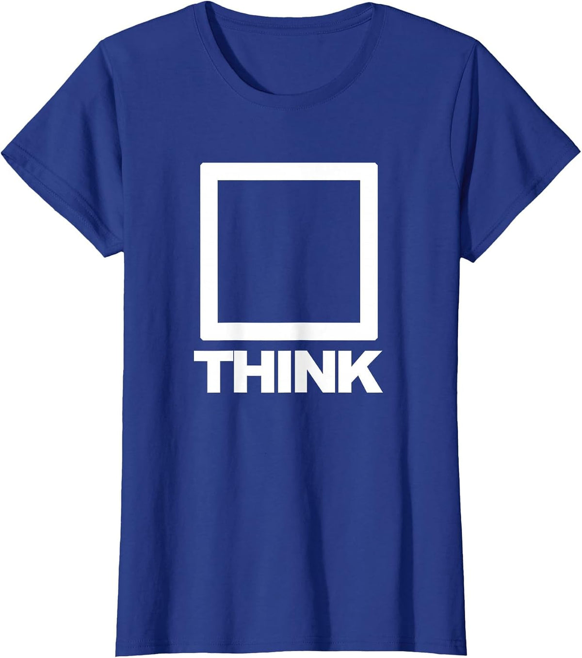 Think Located Outside The Box T-Shirt - Royal Blue