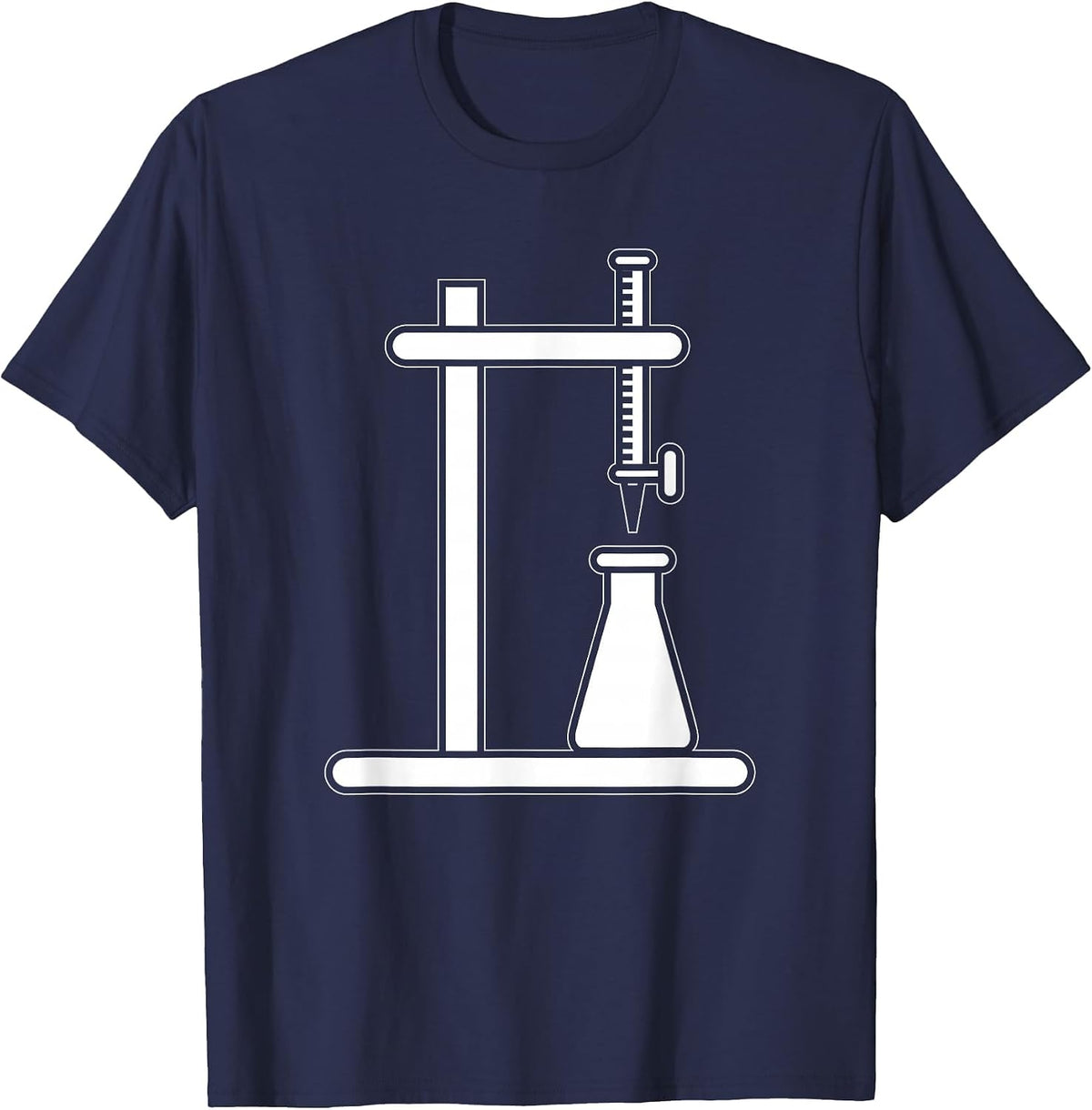 Chemist Student Titration Teacher Chemistry T-Shirt - Navy Blue