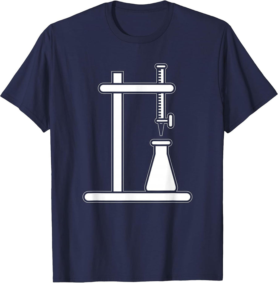 Chemist Student Titration Teacher Chemistry T-Shirt - Navy Blue