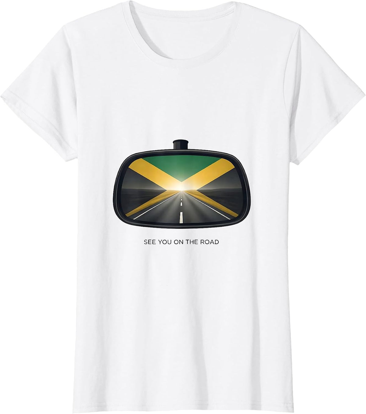 Women's See You On The Road Editorial Conceptual Jamaican Carnival T-Shirt - White