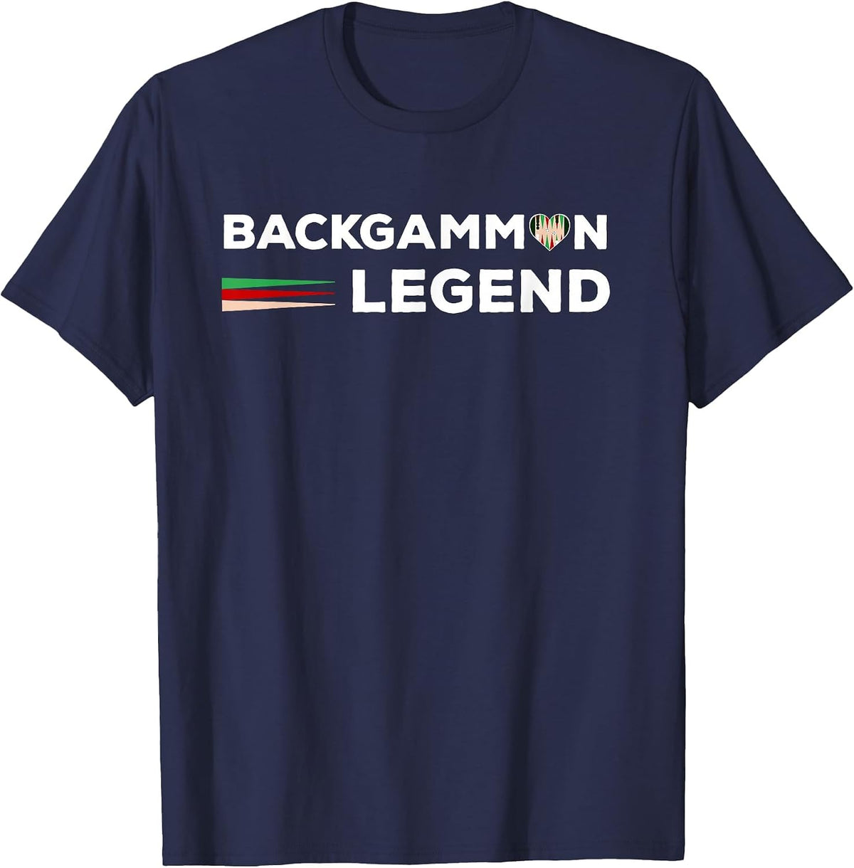 Backgammon Player Board Game Backgammon Legend T-Shirt - Navy Blue