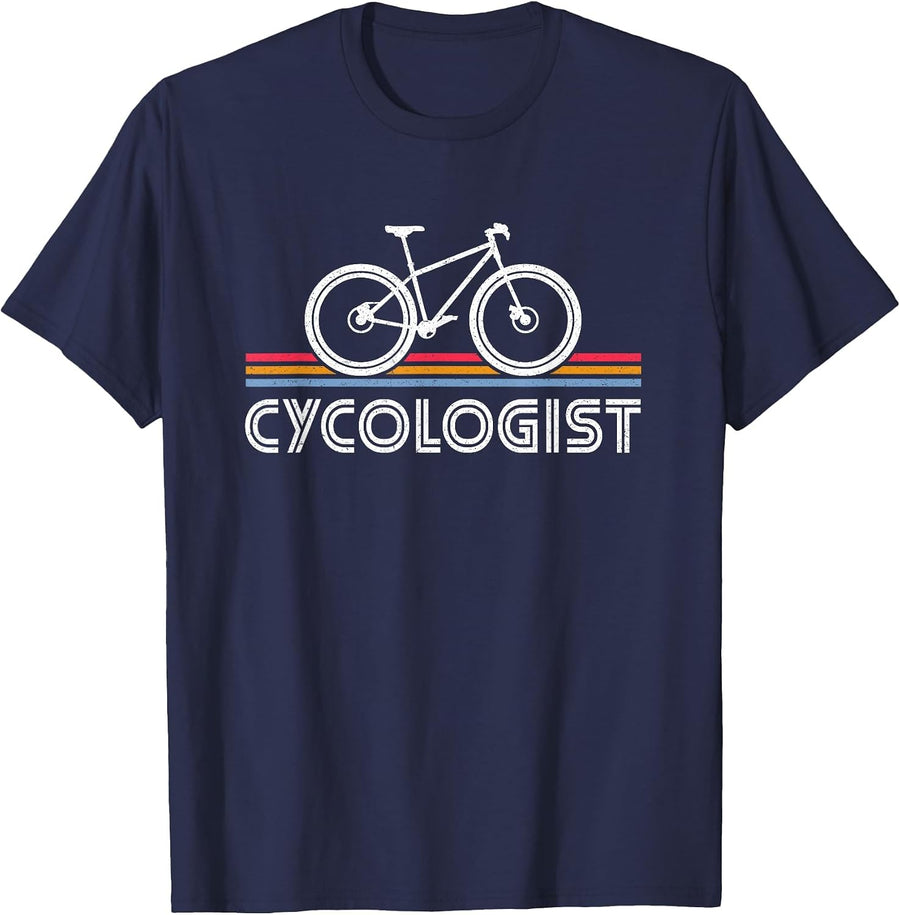 Cycologist Bicycle Funny Cycling - Cycologist T-Shirt - Navy Blue