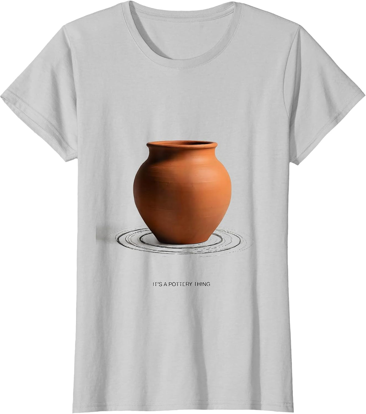 Women's It's A Pottery Thing Minimalist Ceramic Art Lover Gift T-Shirt - Silver Grey