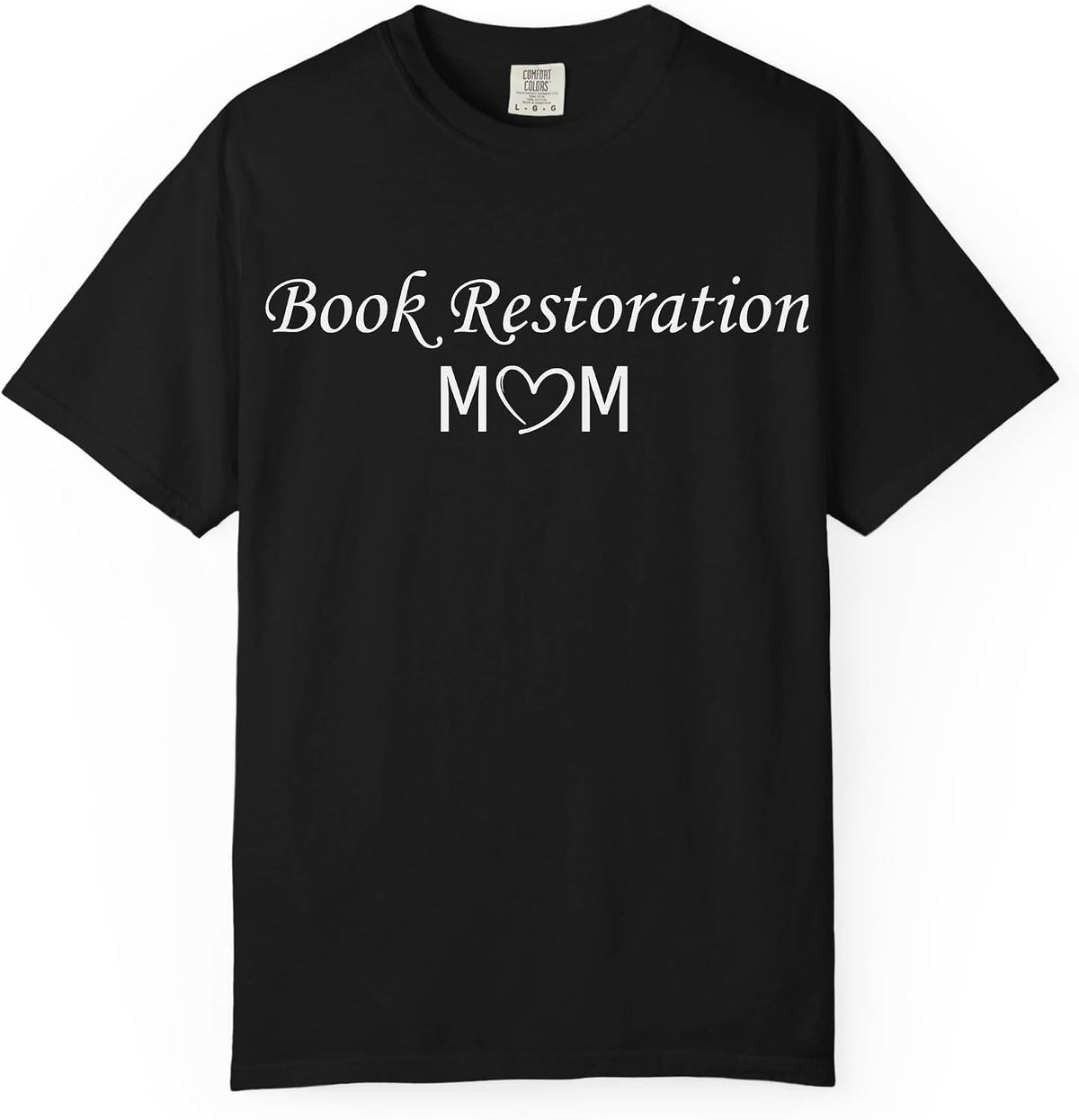 Book Restoration Mom Mama Women Hobby T-Shirt - Black