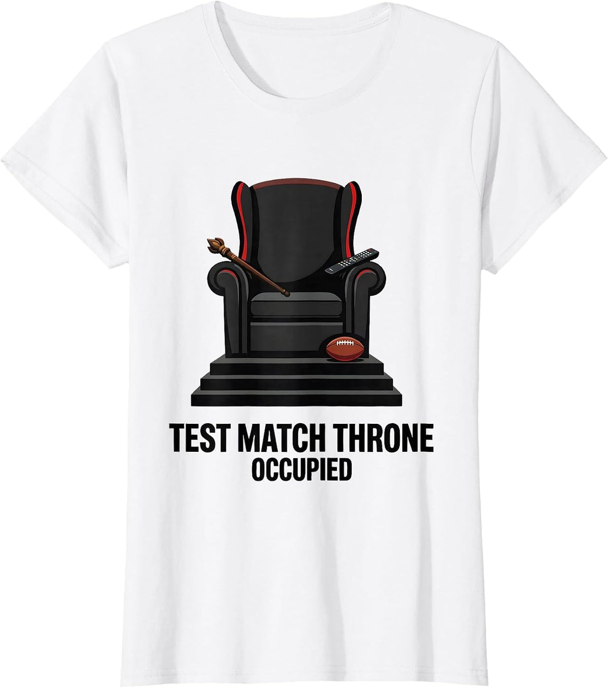 Test Match Throne, Occupied New Zealand Rugby Fan National T-Shirt - White