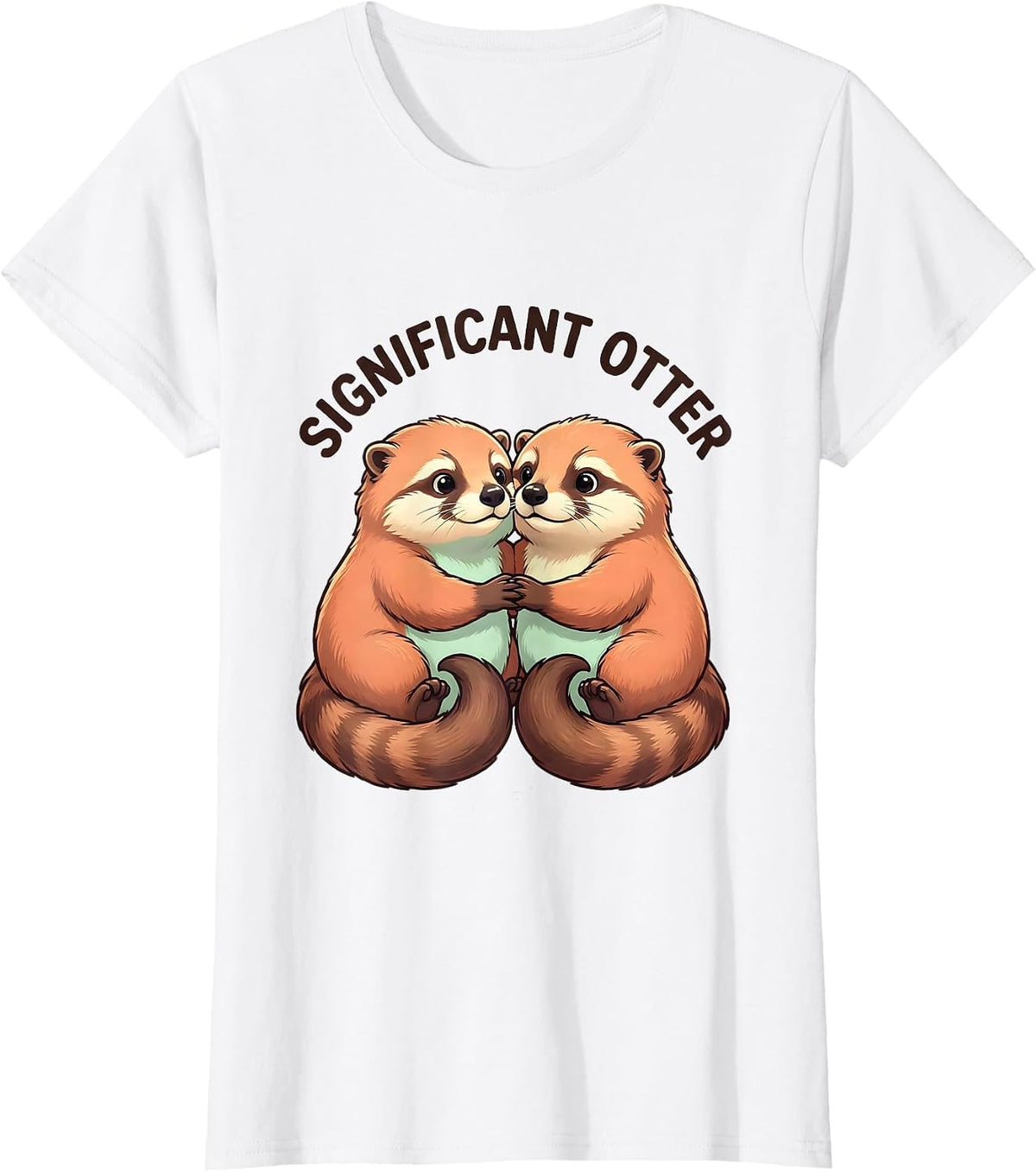 Significant Otter Cute Kawaii Funny Otter Lover Gift T-Shirt - White
