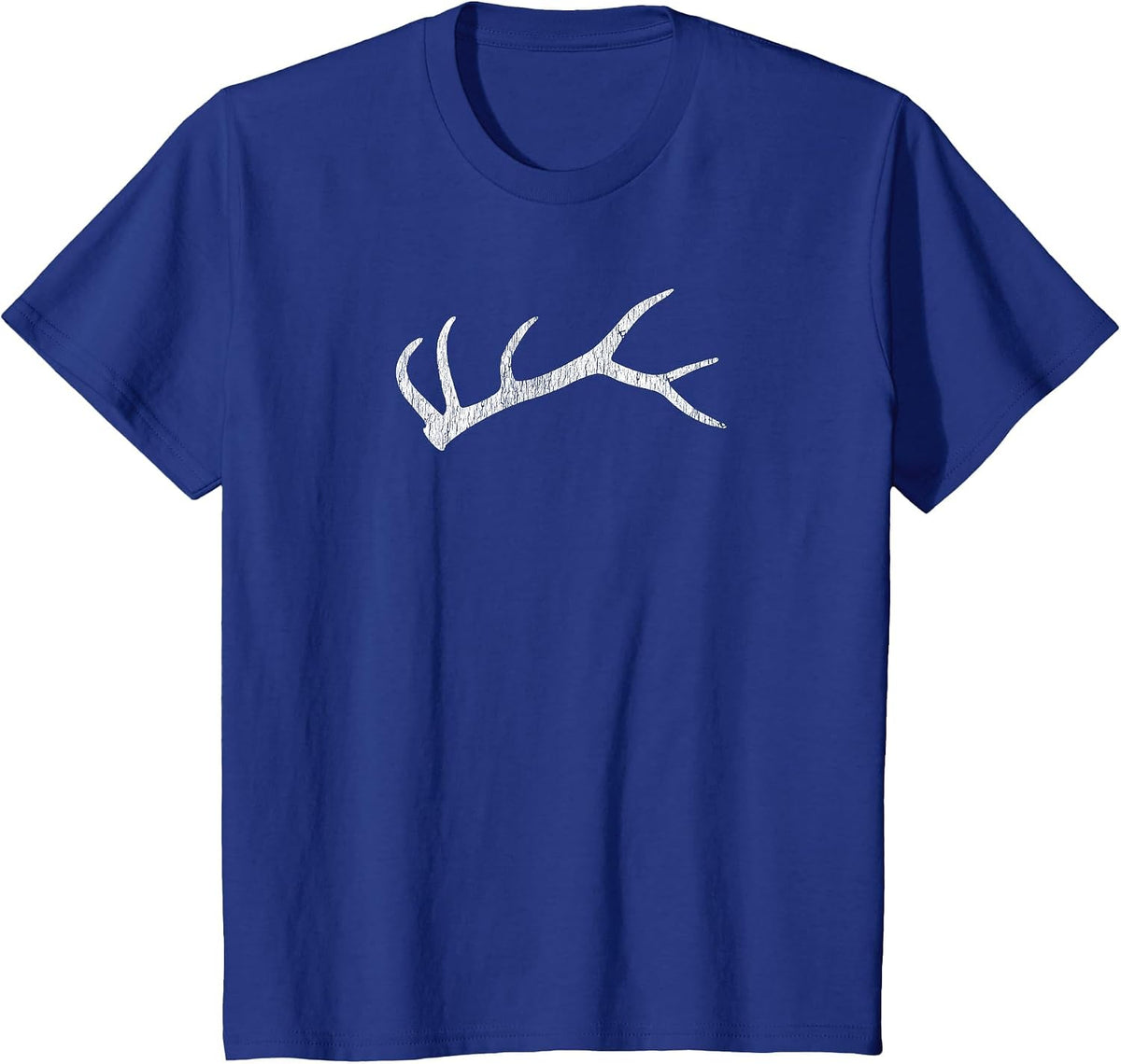 Elk Shed Rack Horn Hunting T-Shirt - Royal Blue