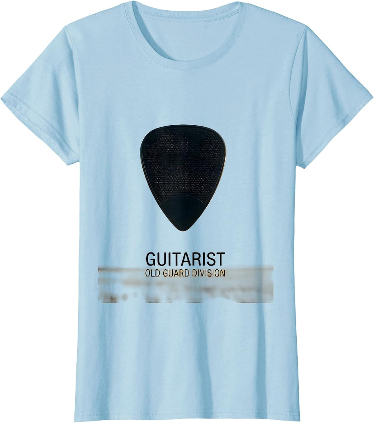 Women's Guitarist Old Guard Division Funny Guitar Player Gift T-Shirt - Baby Blue