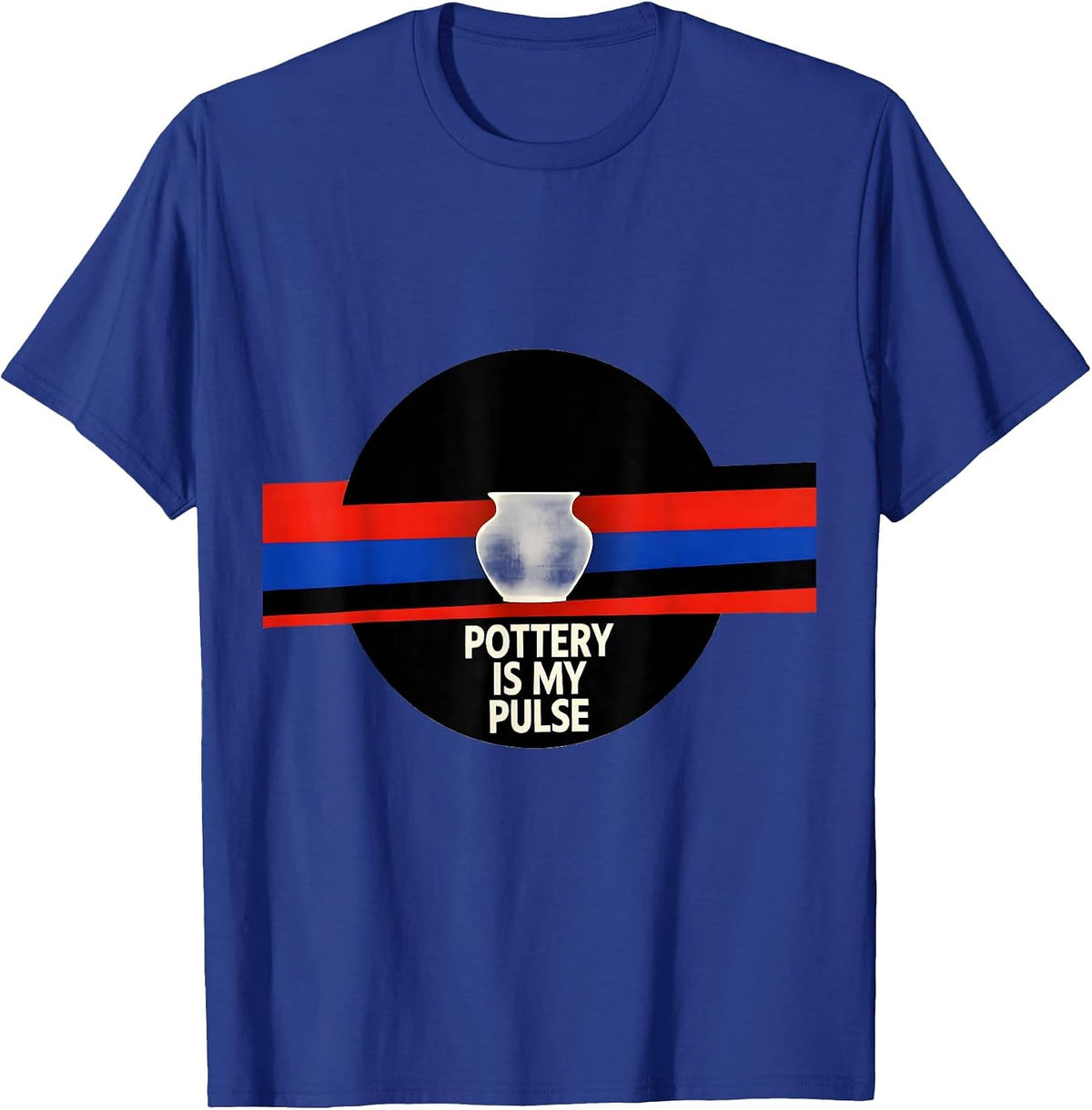 Pottery Is My Pulse Bauhaus Modernist Hobby Enthusiast Gift T-Shirt - Royal Blue