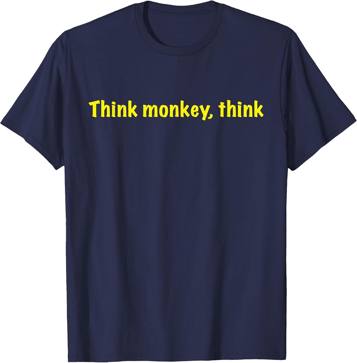 Think Monkey - Science Nerds Geek - Evolution T-Shirt - Navy Blue