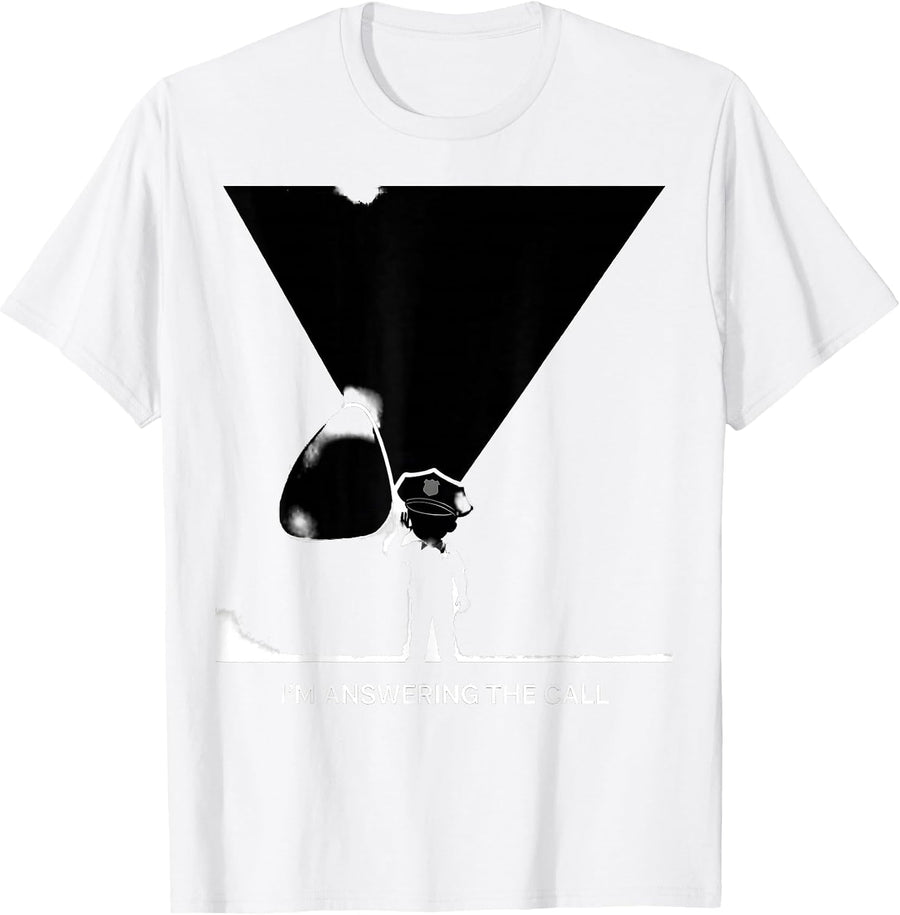 Men's I'm Answering The Call Future Police Officer Kids Toddler T-Shirt - White