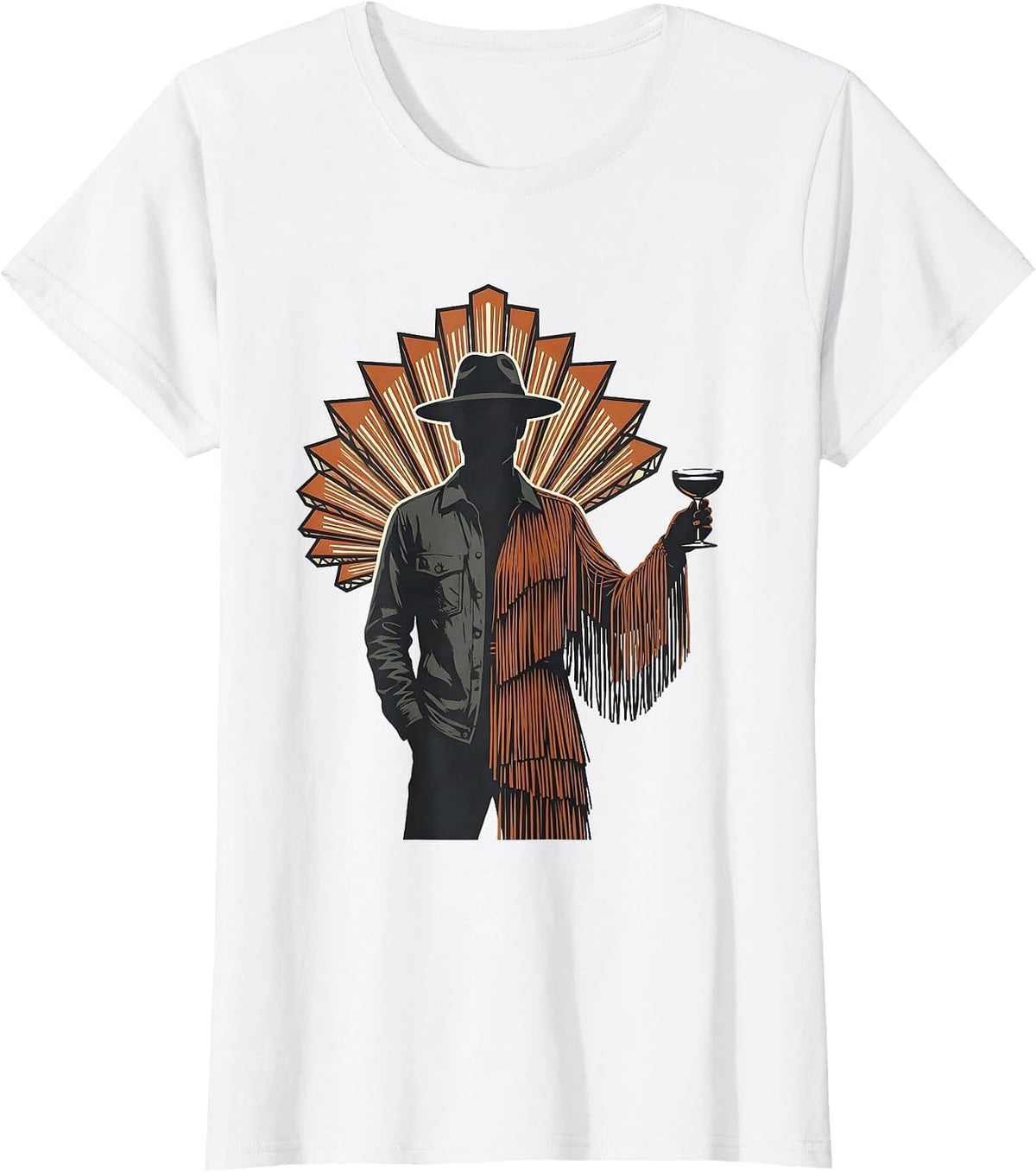 Flapper Guest 1920s Party Vintage Glamour T-Shirt - White