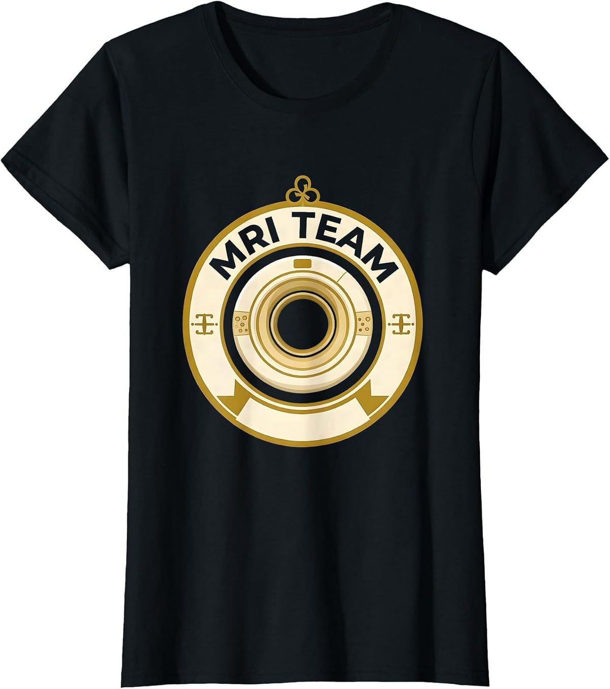 Women's MRI Team Radiology Tech Rad Tech X-Ray Healthcare Worker T-Shirt - Black