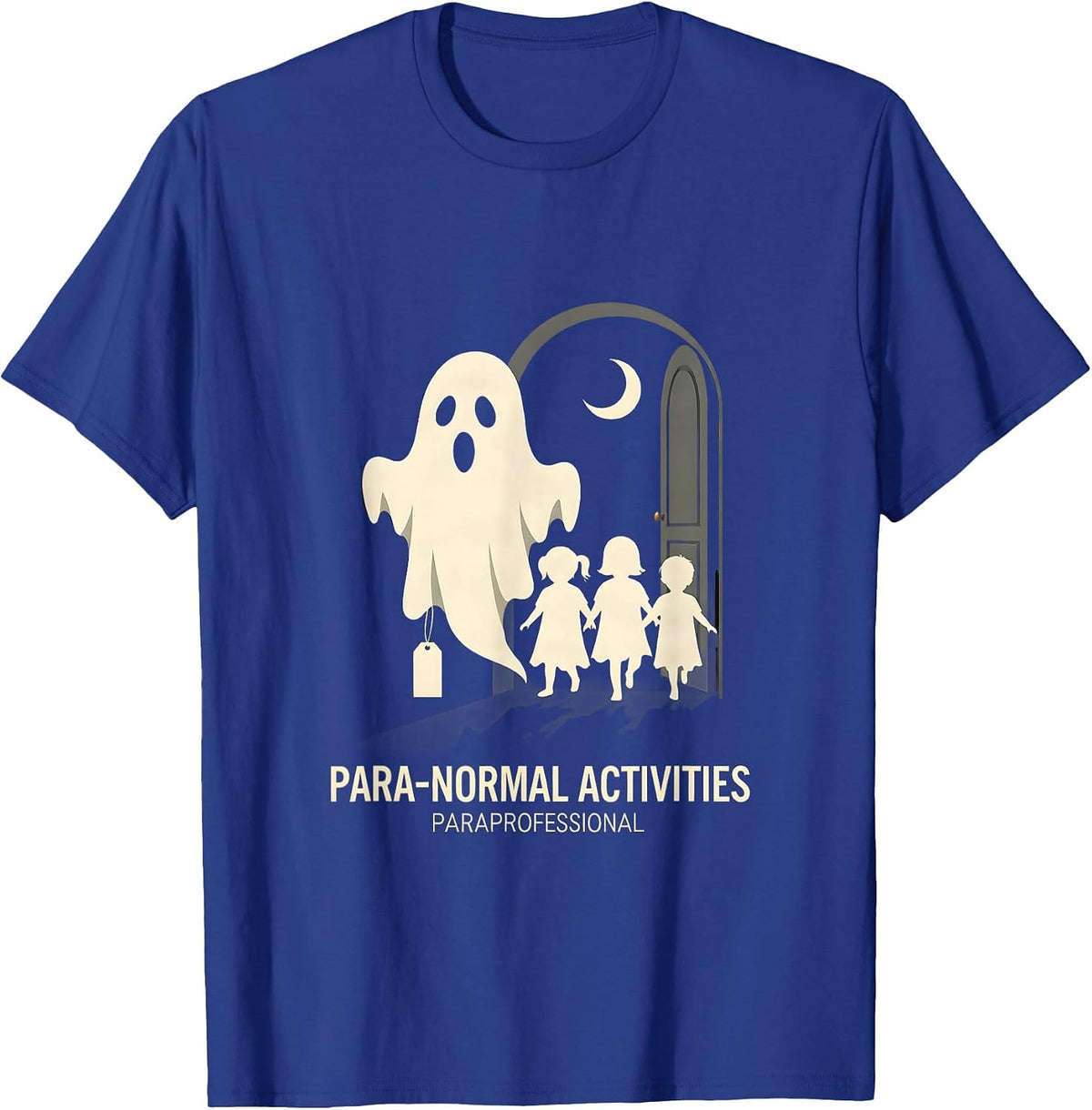 Para-Normal Activities Paraprofessional Ghost T-Shirt - Royal Blue