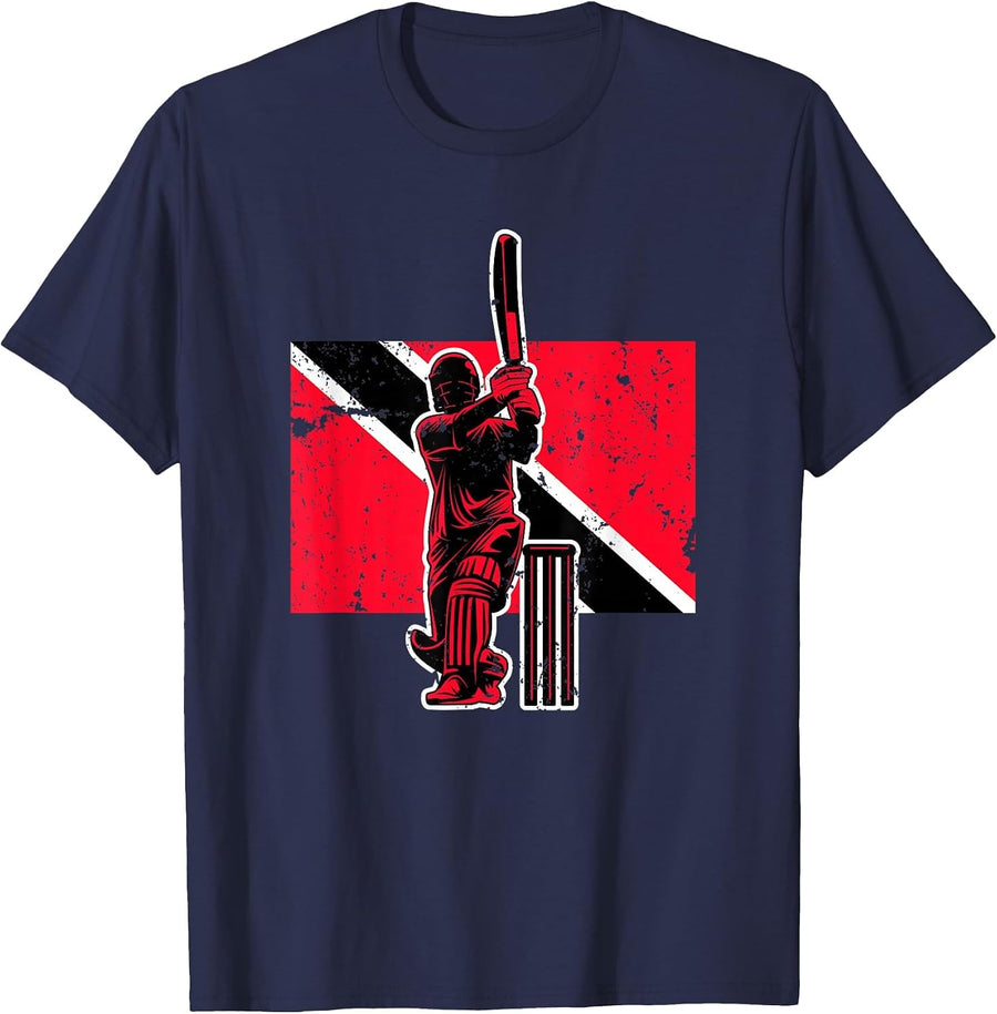 Trinidad and Tobago Cricket T-Shirt - Navy Blue