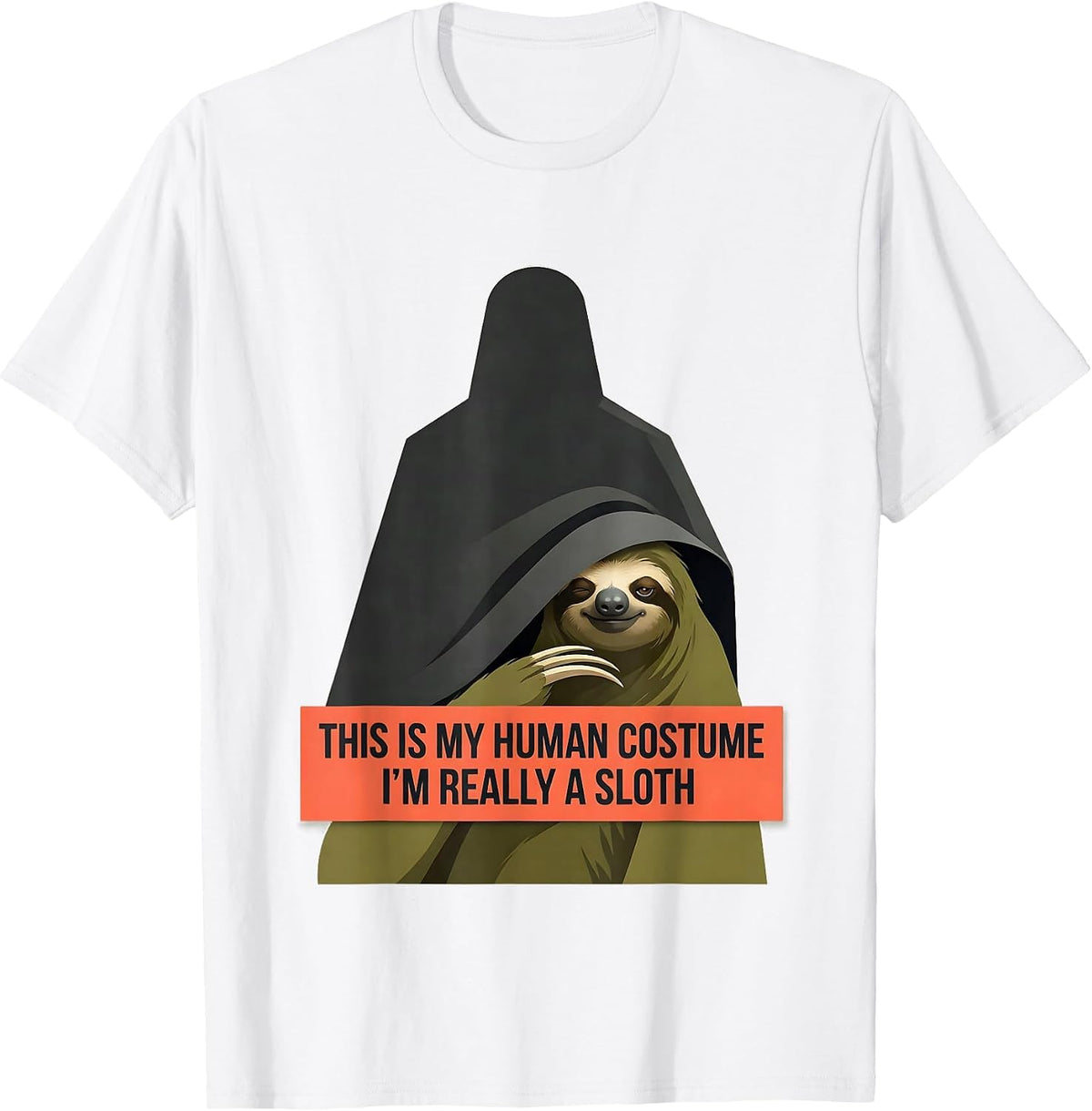 Men's This Is My Human Costume I'm Really A Sloth Funny T-Shirt - White
