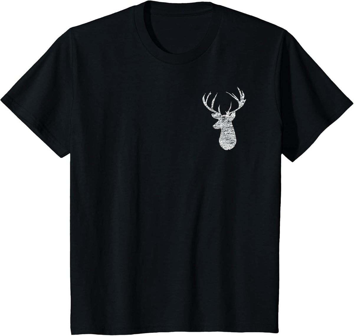 Deer Hunting Camo Flag 2-Sided T-Shirt - Black