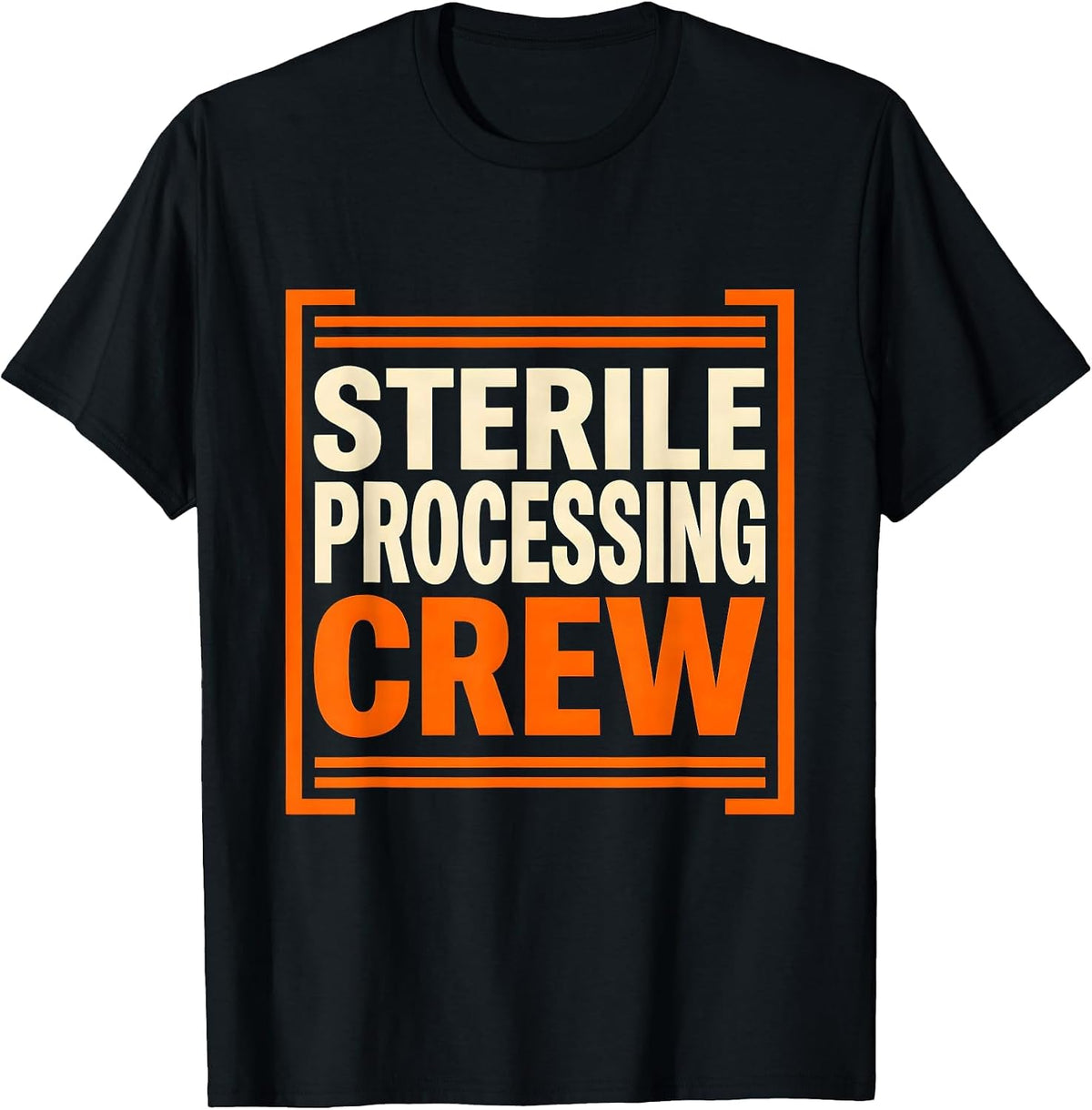 Men's Sterile Processing Crew Funny SPD Tech Medical Humor T-Shirt - Black