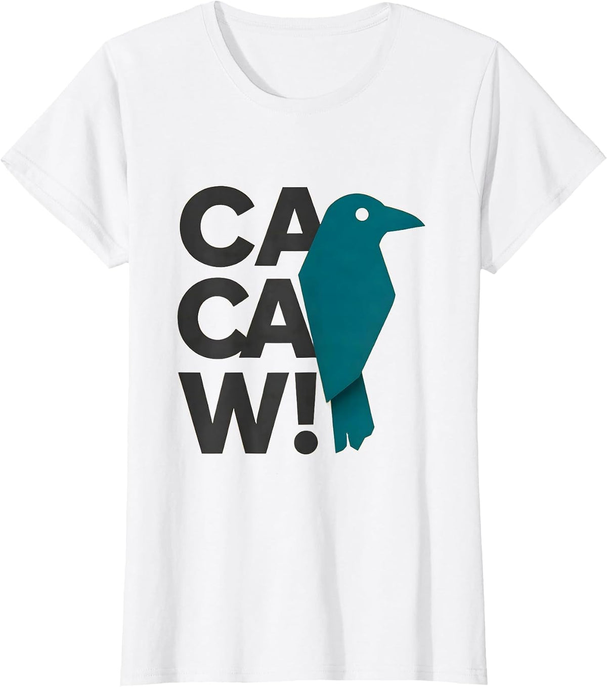 Ca Caw! Funny F Caw F Crow Raven Humor Dark Bird Meme Gothic T-Shirt - White