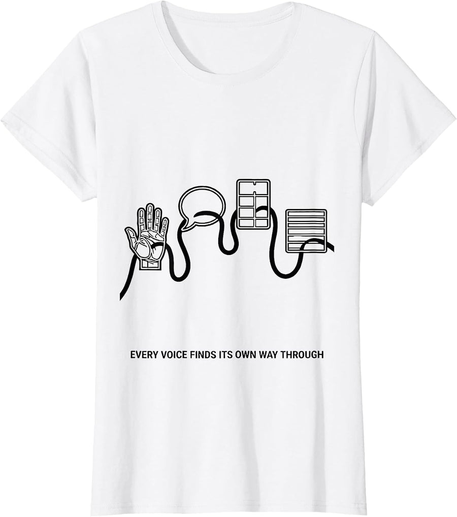 Women's Every Voice Finds Its Own Way Through Special Education T-Shirt - White