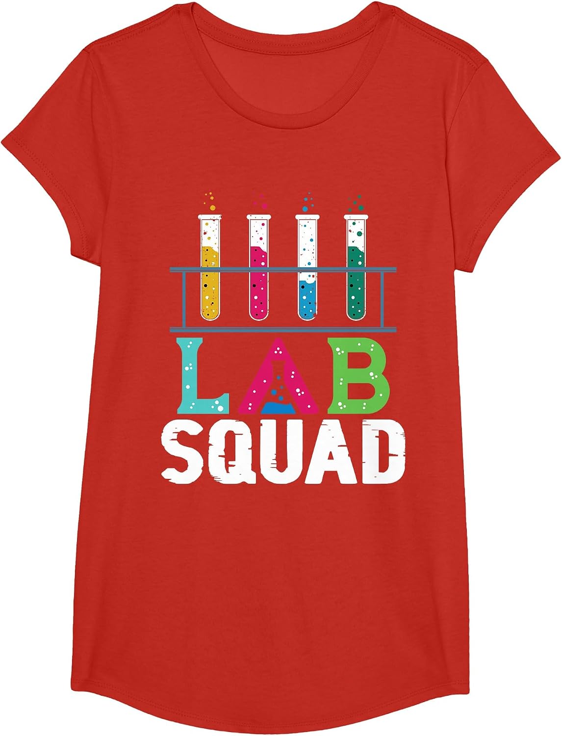 Laboratory Technician Lab Squad Shirt Medical Laboratory T-Shirt - Girls Red