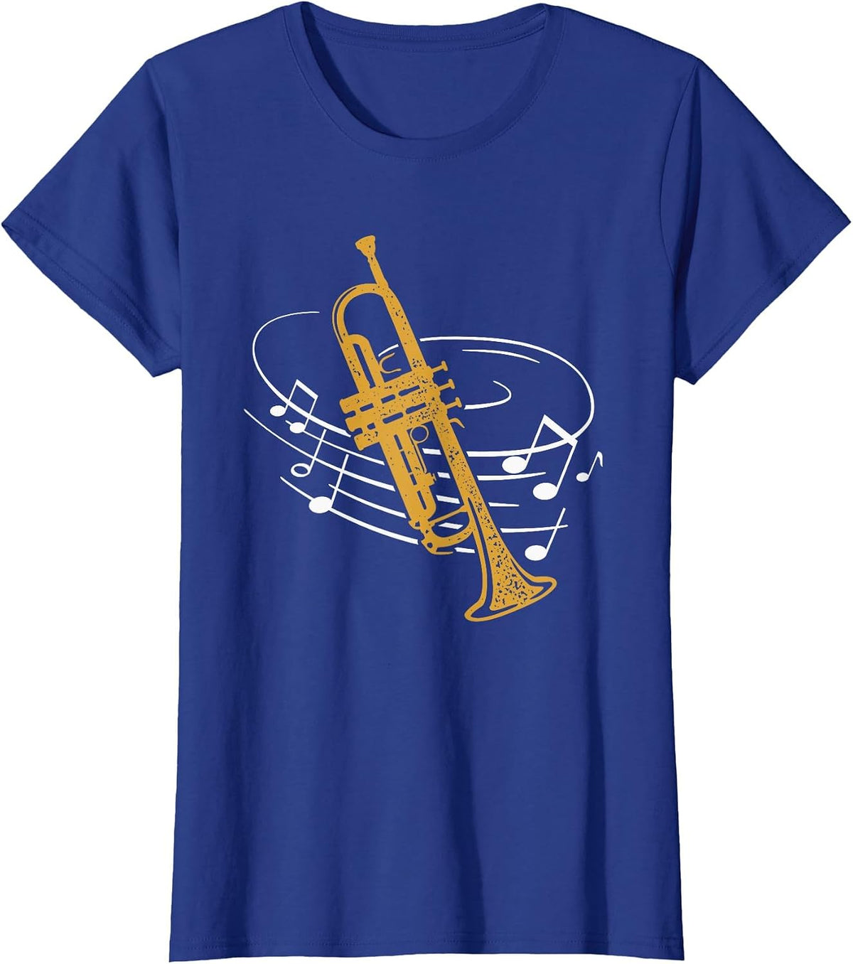 Trumpet Sheet Music Wind Music Orchestra Instrument Trumpet T-Shirt - Royal Blue