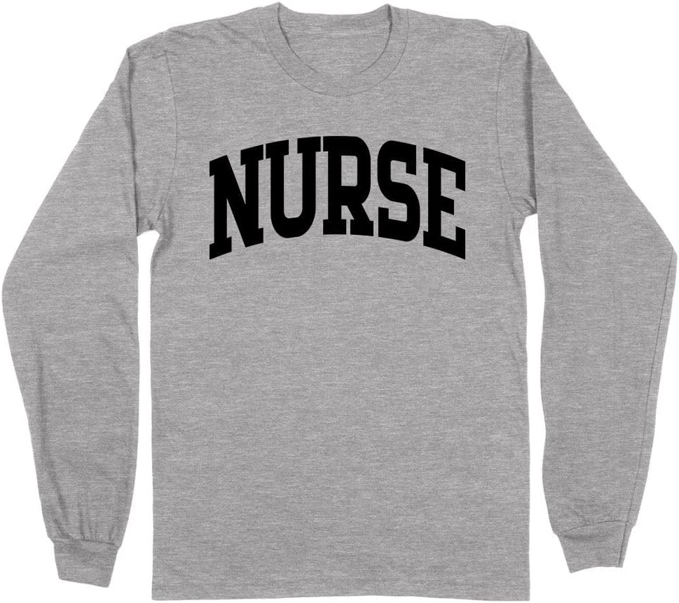 Nurse Collegiate Long Sleeve Shirt Unisex - Grey