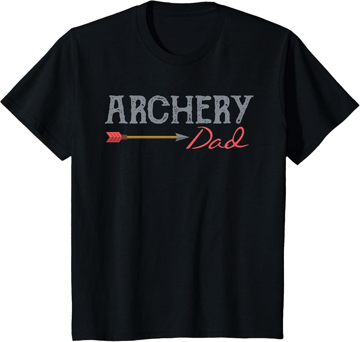 Archery Archer Dad Target Proud Parent Bow Arrow T-Shirt - Black