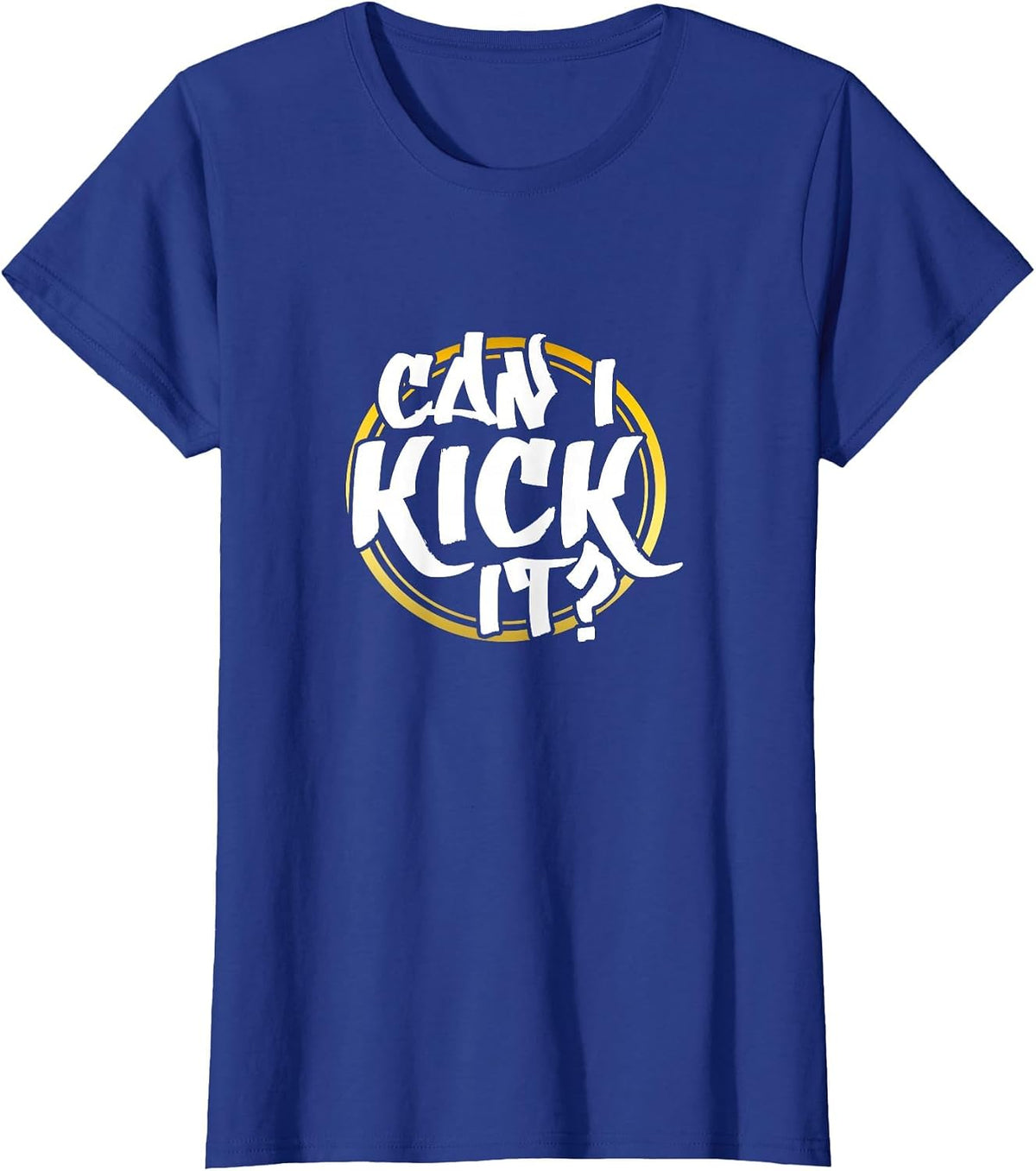 Can I Kick It? Hiphop Rap Music Dance 80's 90's Party T-Shirt - Royal Blue