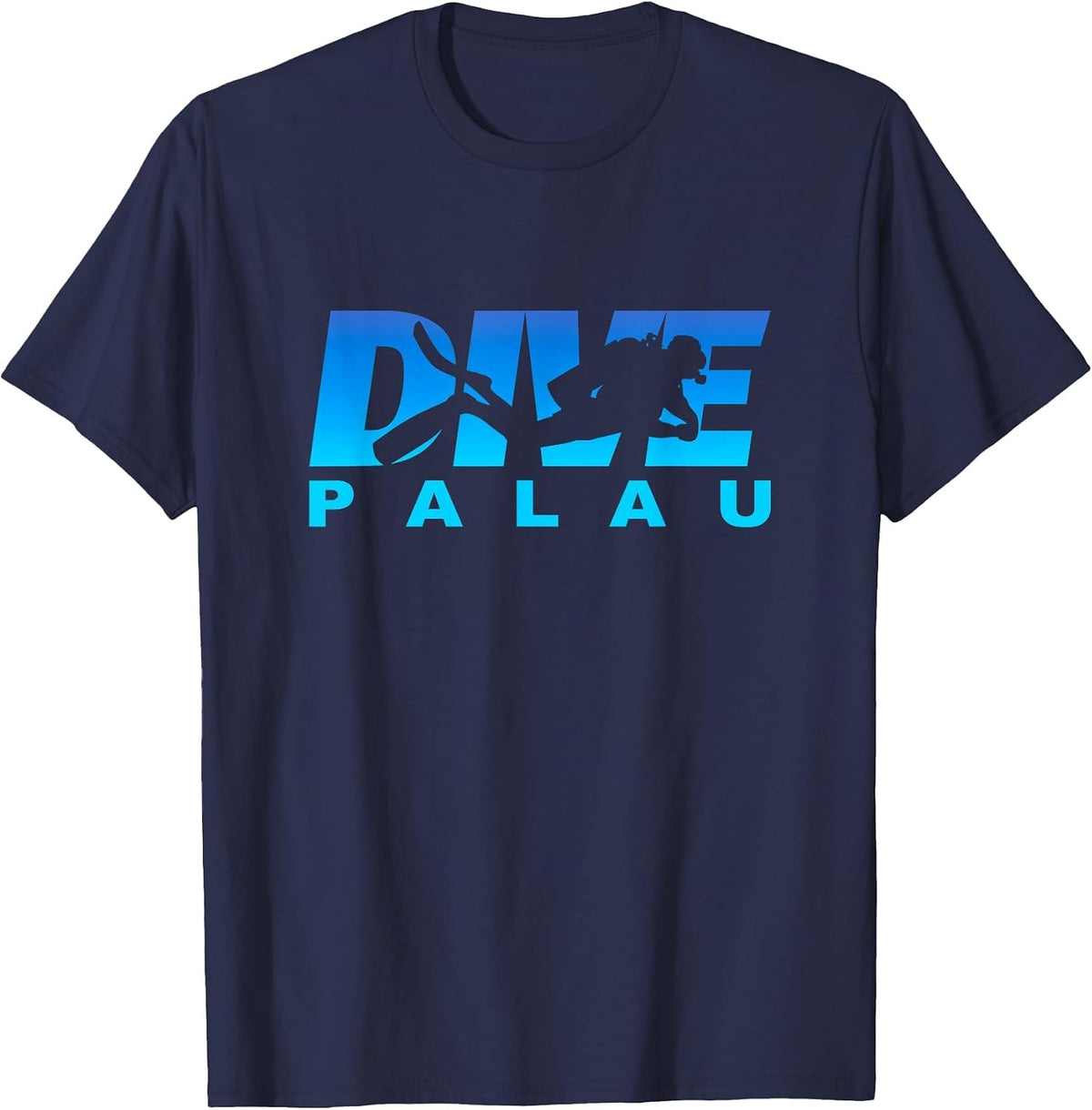 Dive Palau, Scuba Diving in Palau T-Shirt - Navy Blue