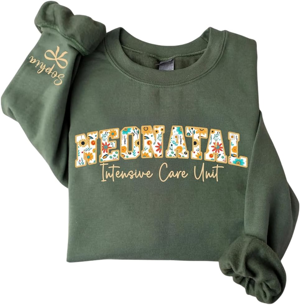 Personalized Nurse Sweatshirt, Custom Name & Specialty, Personalized Gift for Nurses & Healthcare Heroes - Neonatal