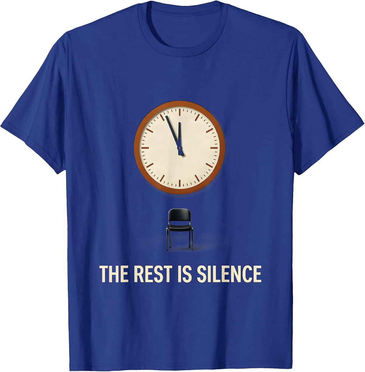 The Rest Is Silence Witty Shakespeare Literary Humor Drama T-Shirt - Royal Blue